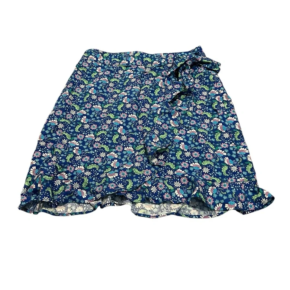 LOFT floral ruffle